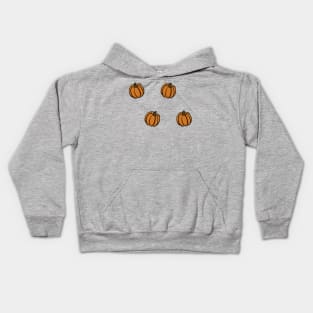 Cute pumpkin cartoon pattern simple minimal cartoon gourd Digital illustration Kids Hoodie